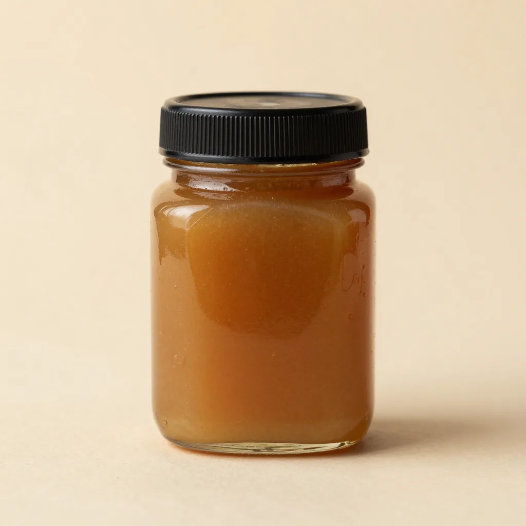 A jar of smooth creamed Mnuka honey